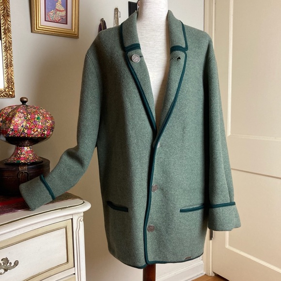 Vintage Jackets & Blazers - ✨HP✨Vintage Giesswein New Wool Sweater Jacket XL